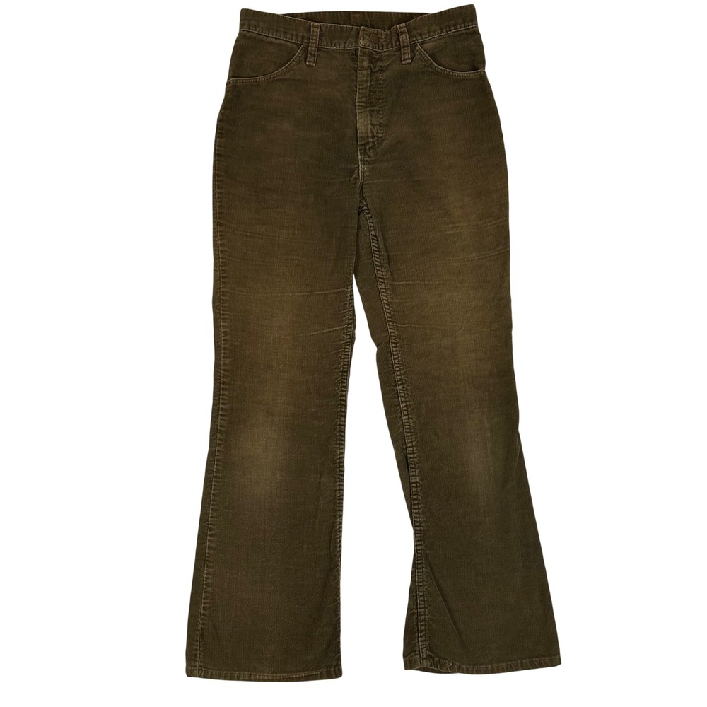 Vintage Wrangler Brown Corduroy Pants Mens 29x30 Straight Leg 7K605B